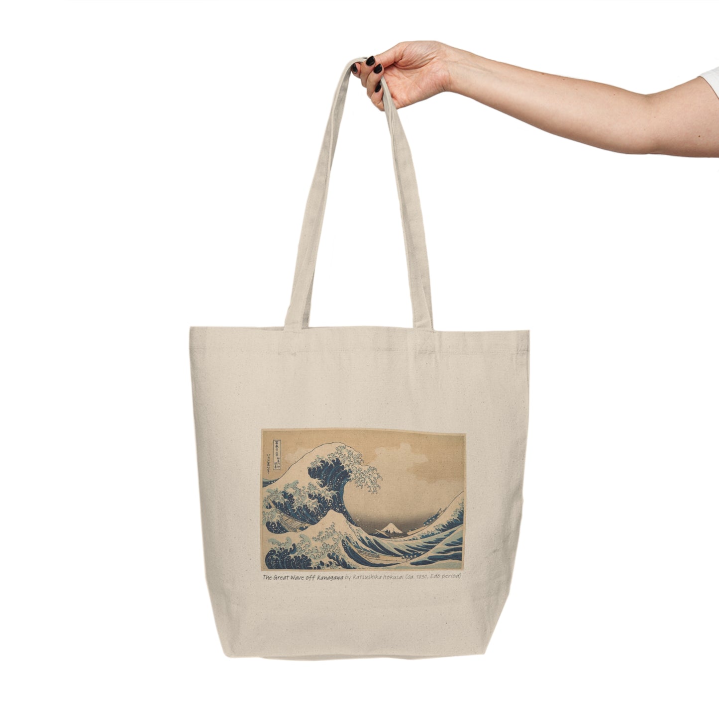 The Great Wave Off Kanagawa by Hokusai | Organic Cotton Tote Bag | Eco-Friendly