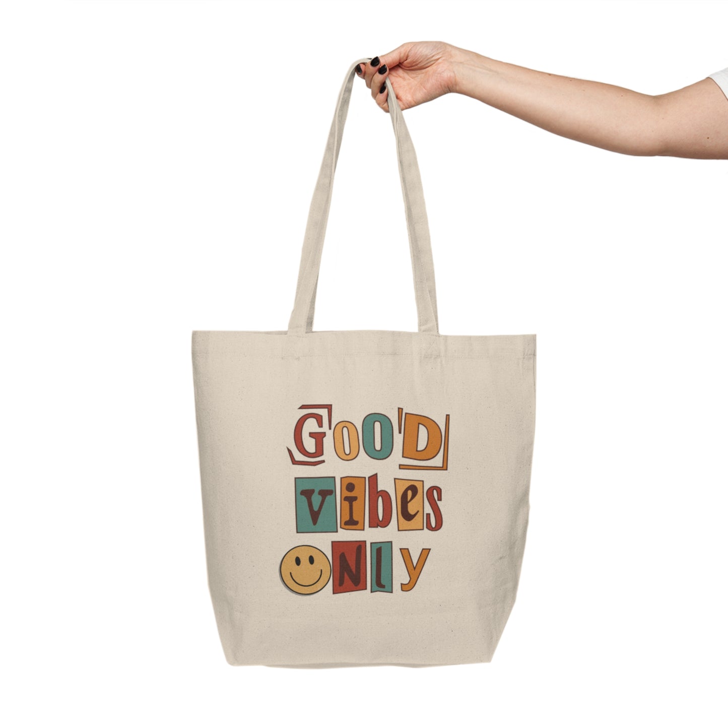 Good Vibes Only | Organic Cotton Tote Bag | Eco-Friendly