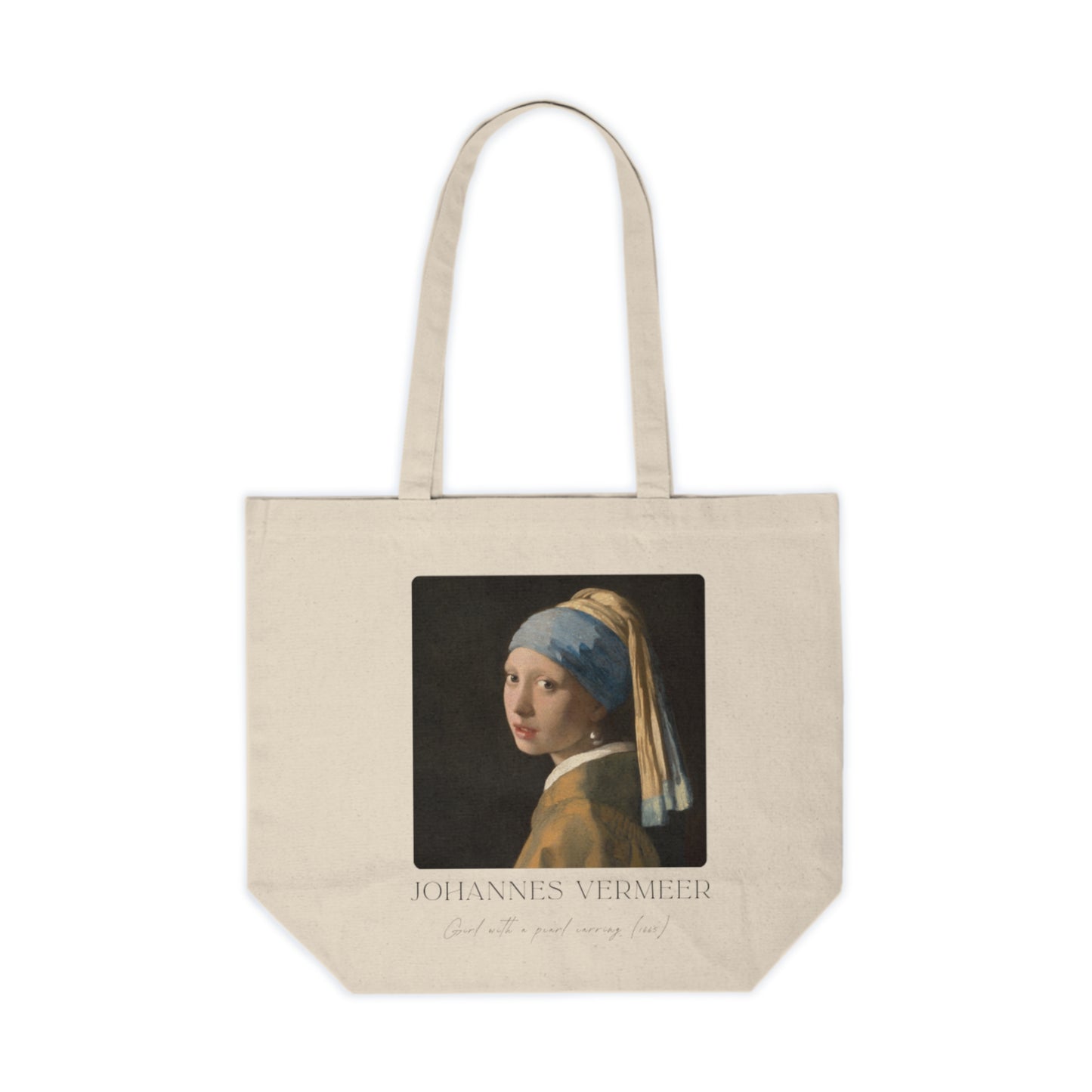 Girl with a Pearl Earring by Johannes Vermeer (1665) | Organic Cotton Tote Bag | Eco-Friendly