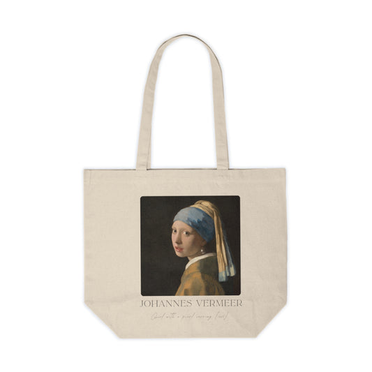 Girl with a Pearl Earring by Johannes Vermeer (1665) | Organic Cotton Tote Bag | Eco-Friendly